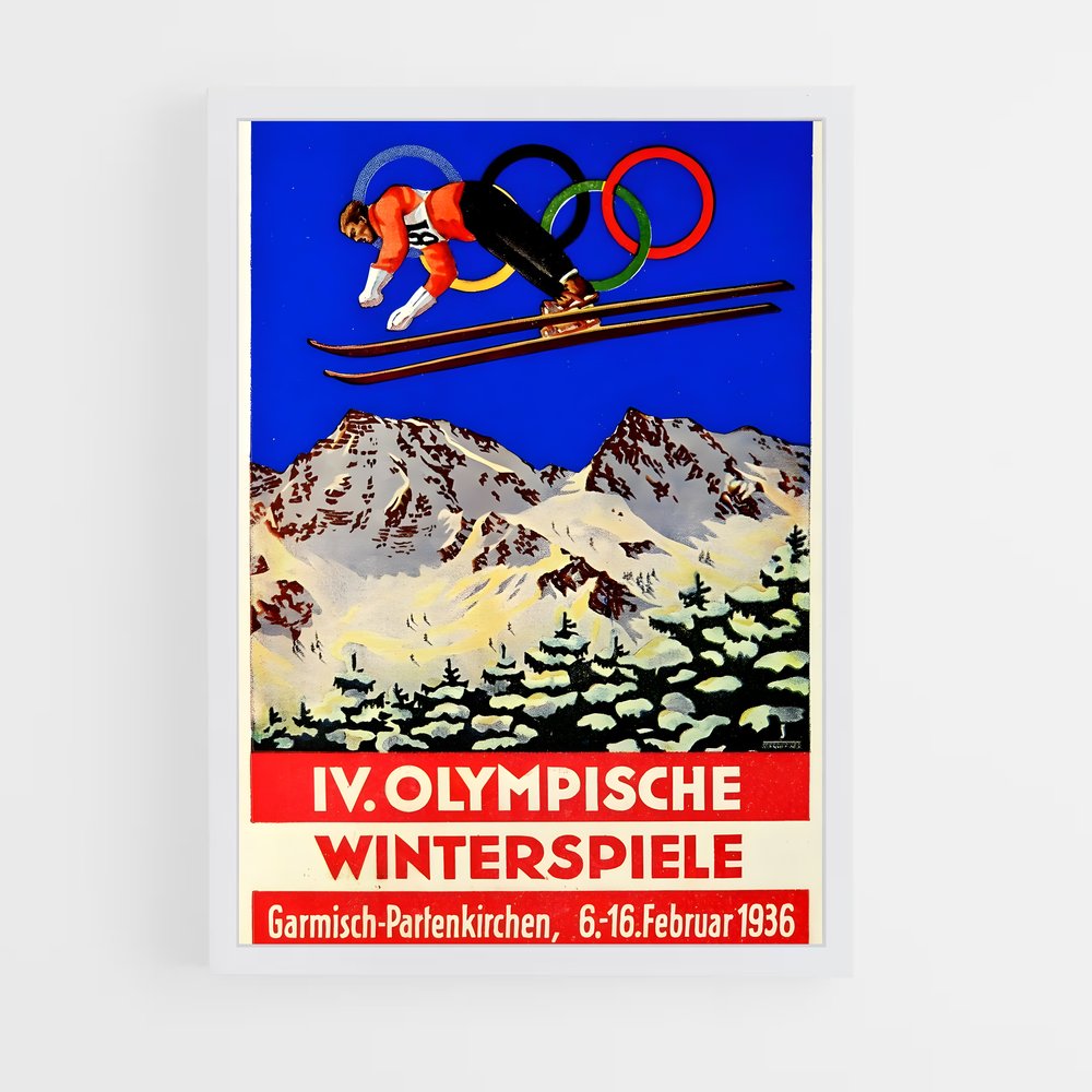 Poster sommets alpine – affiche Jeux Olympiques (vue 3)